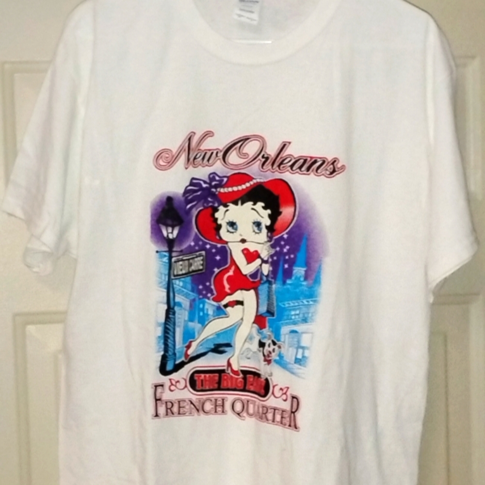 White Betty Boop in New Orleans  T-Shirt